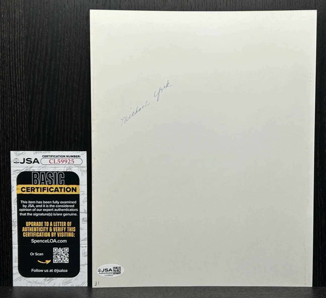 Michael York — MICHAEL YORK HAND SIGNED 8x10 PHOTO Original Autograph JSA COA Austin Powers, image 4
