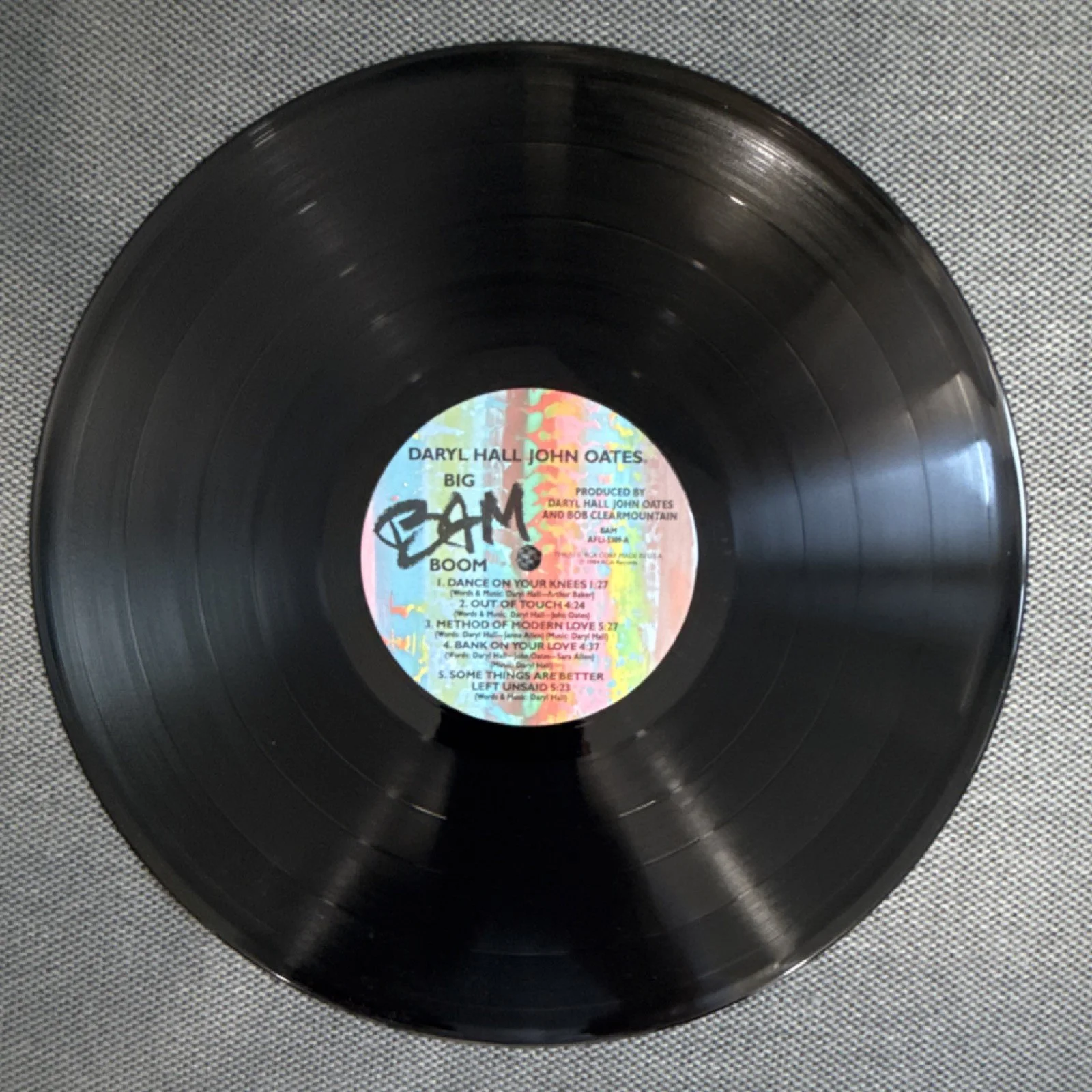 Daryl Hall & John Oates Big Bam Boom RCA Vinyl Record, изображение 4