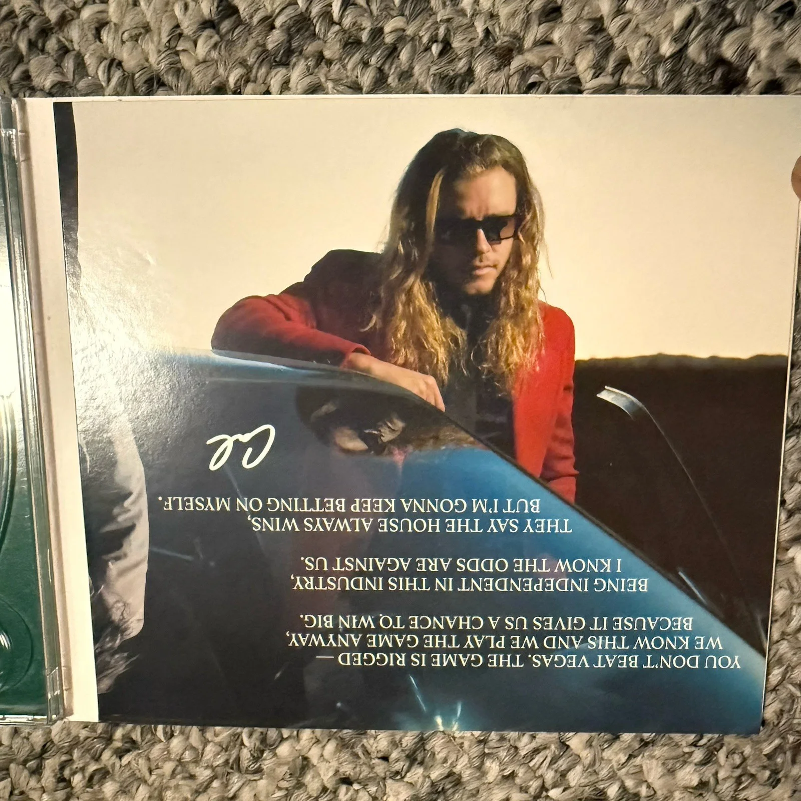 CAL SCRUBY SIGNED CASINO CD WHILE YOU WERE SLEEPING RAPPER, image 2