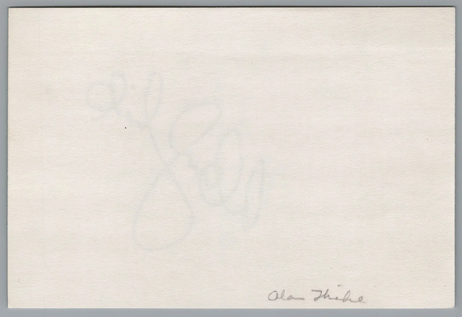 Alan Thicke — Alan Thicke Signed 4x6 Index Card Growing Pains Autographed, image 2