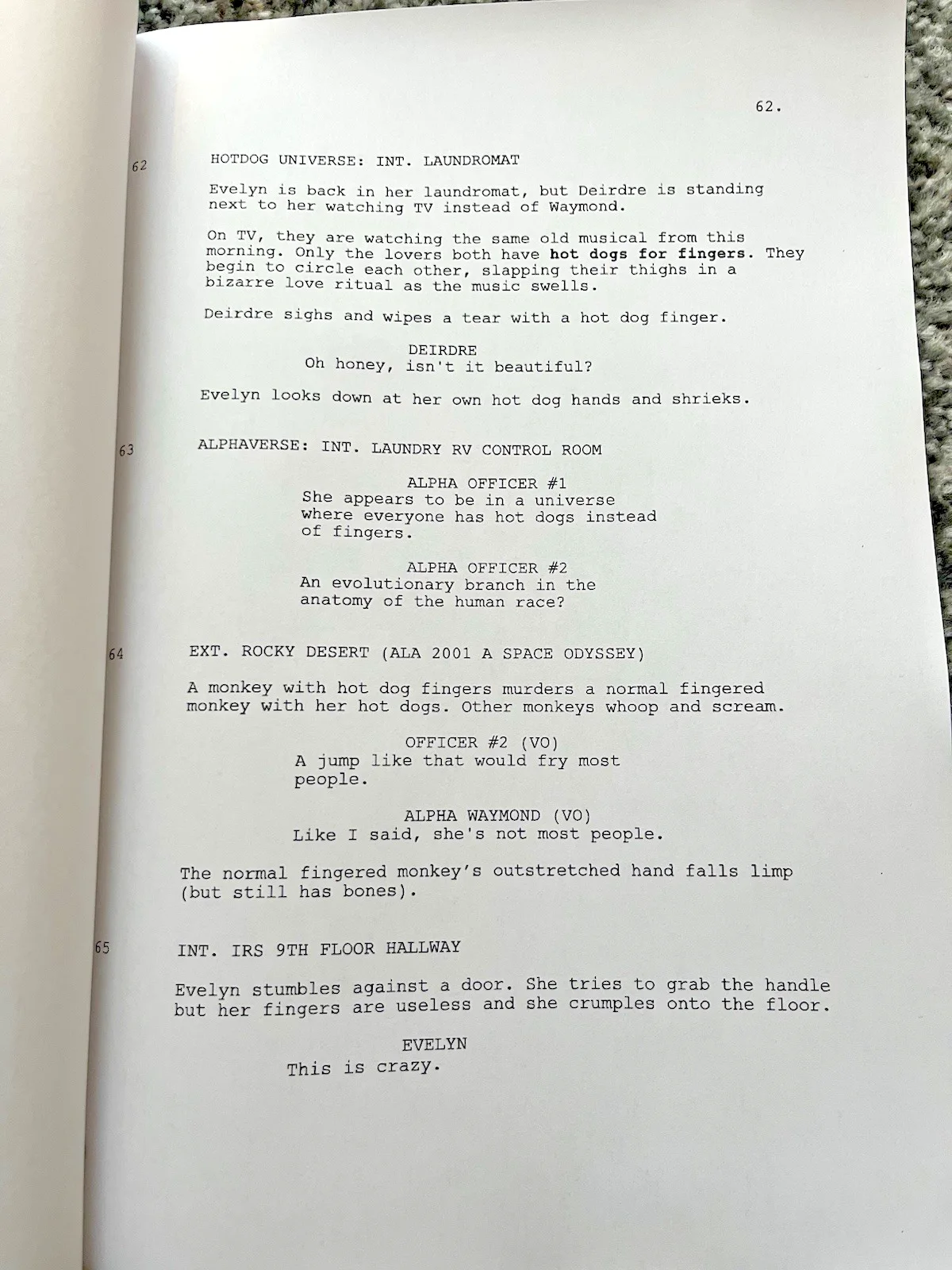 Everything Everywhere All At Once Film Screenplay / Script. Michelle Yeoh., image 2