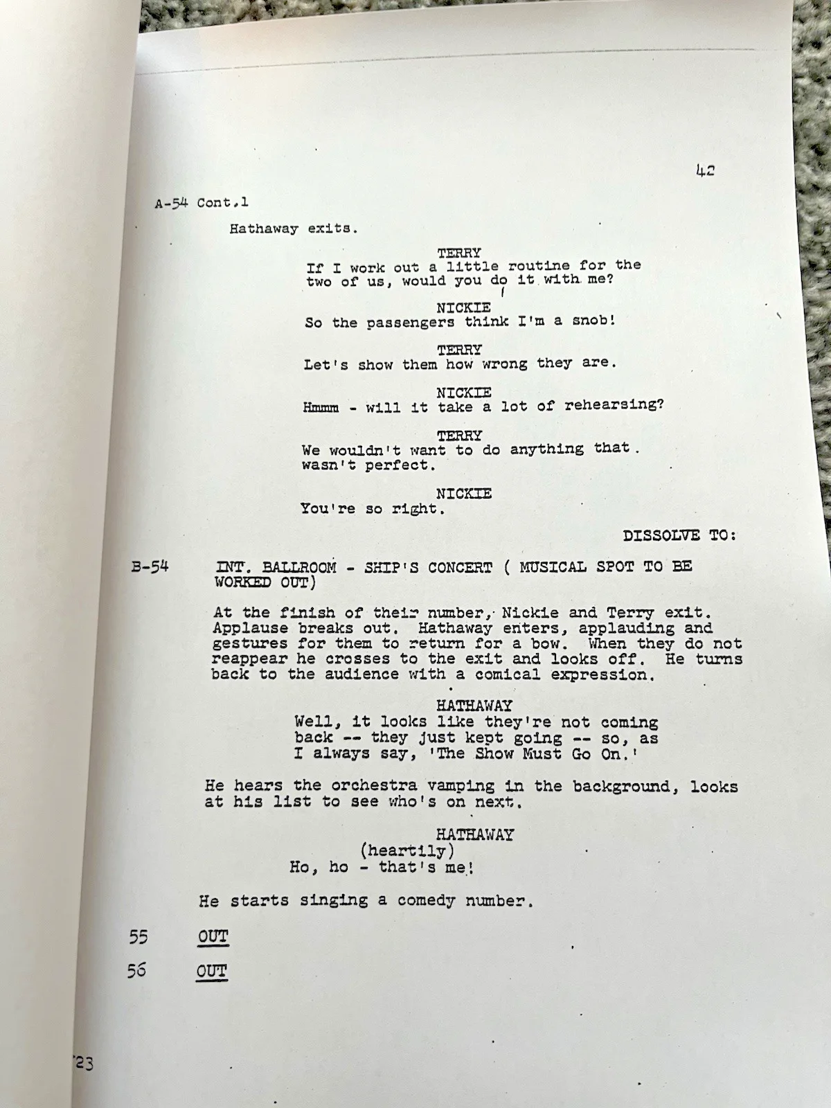 An Affair To Remember Film Screenplay / Script. Deborah Kerr, Cary Grant., image 2