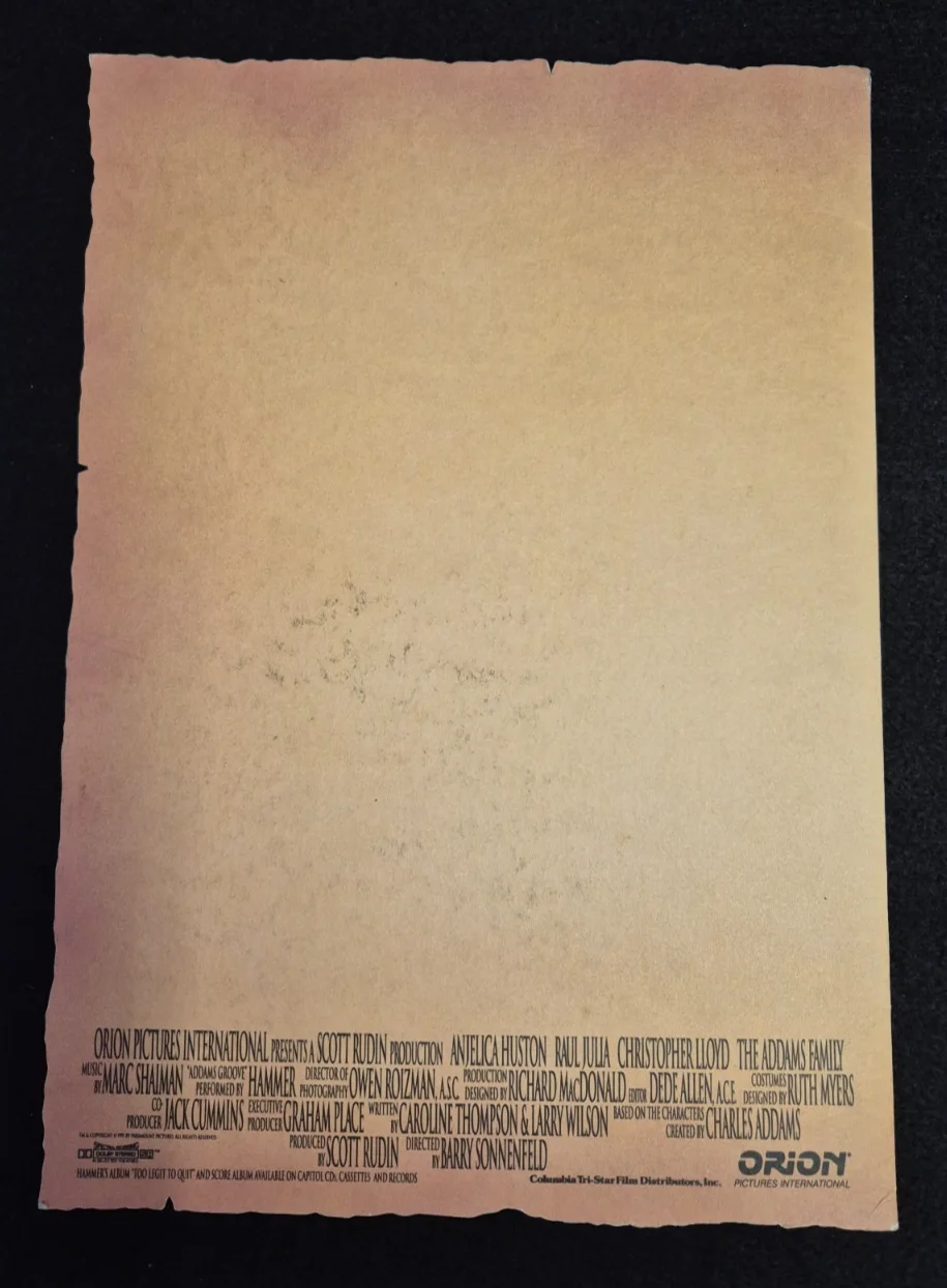Original Vintage THE ADDAMS FAMILY Movie 1991 PRESS KIT Photo Stills - WEDNESDAY, изображение 4