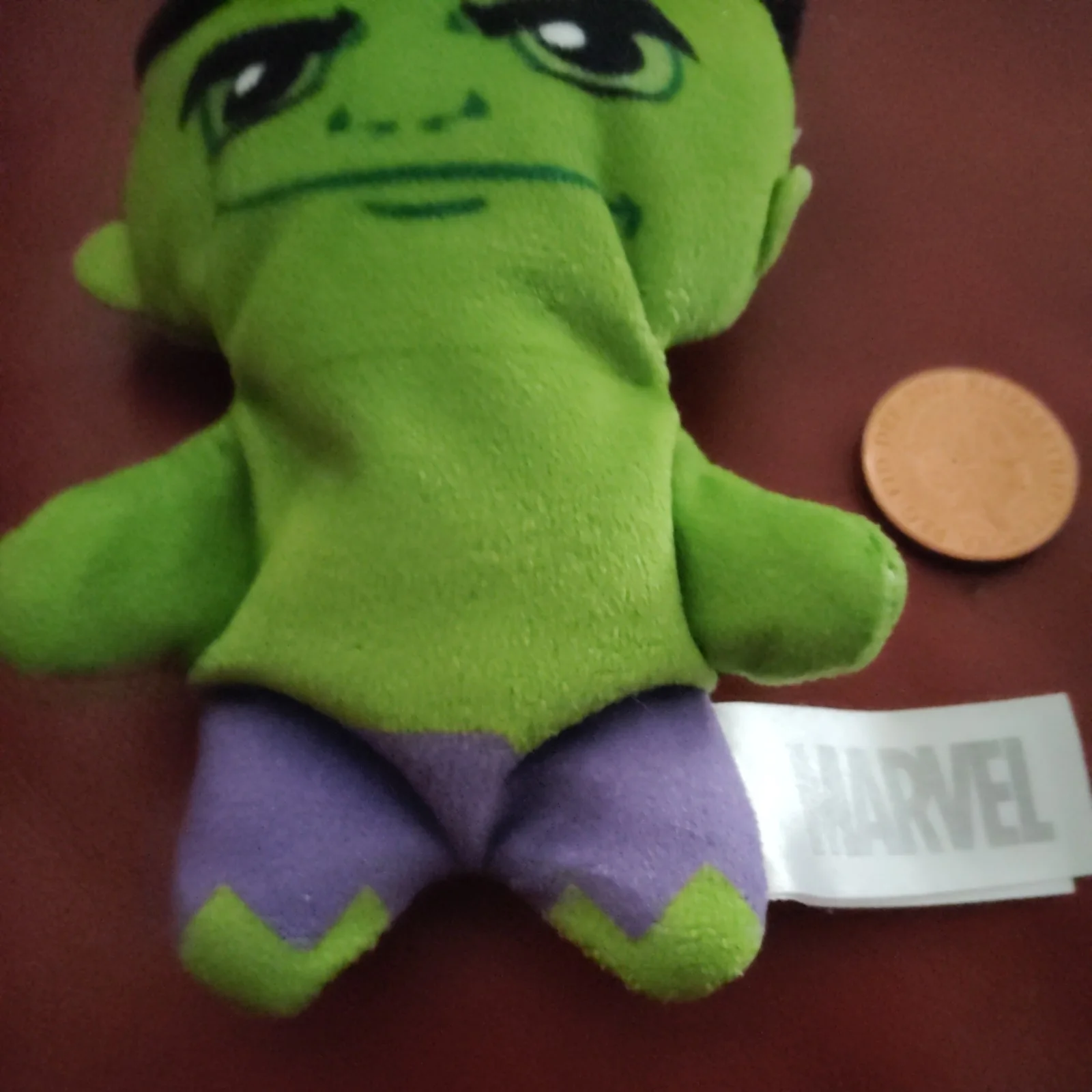 Marvel Beenie Babies The Incredible Hulk Keyring Plush Toy Whitehouse Leasure, изображение 3