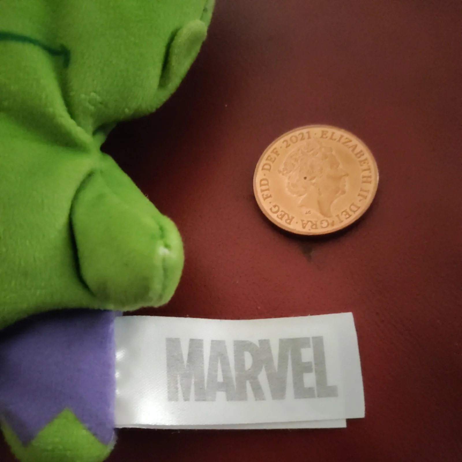 Marvel Beenie Babies The Incredible Hulk Keyring Plush Toy Whitehouse Leasure, изображение 4