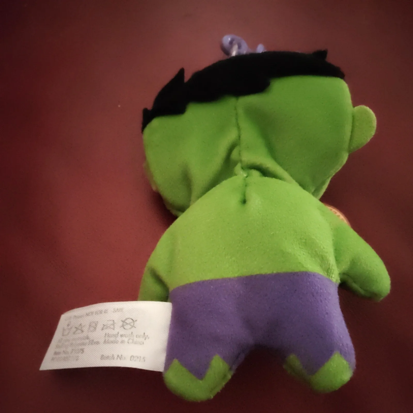 Marvel Beenie Babies The Incredible Hulk Keyring Plush Toy Whitehouse Leasure, изображение 5