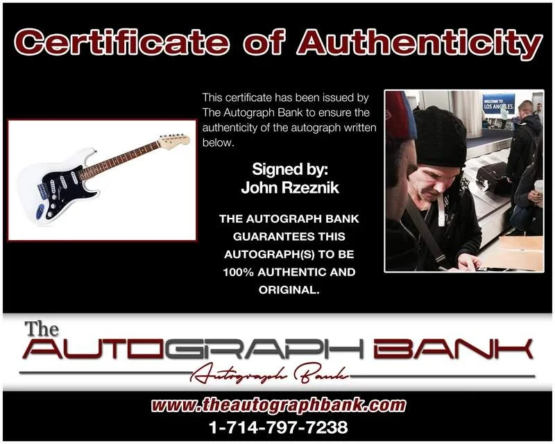 John Rzeznik — Goo Goo Dolls John Rzeznik authentic signed electric guitar |CERT A0003, image 2