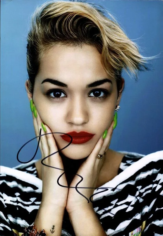 Rita Ora — Rita Ora Band Aid 30 Authentic signed rock 10x15 photo W/Cert Autographed 1325-b