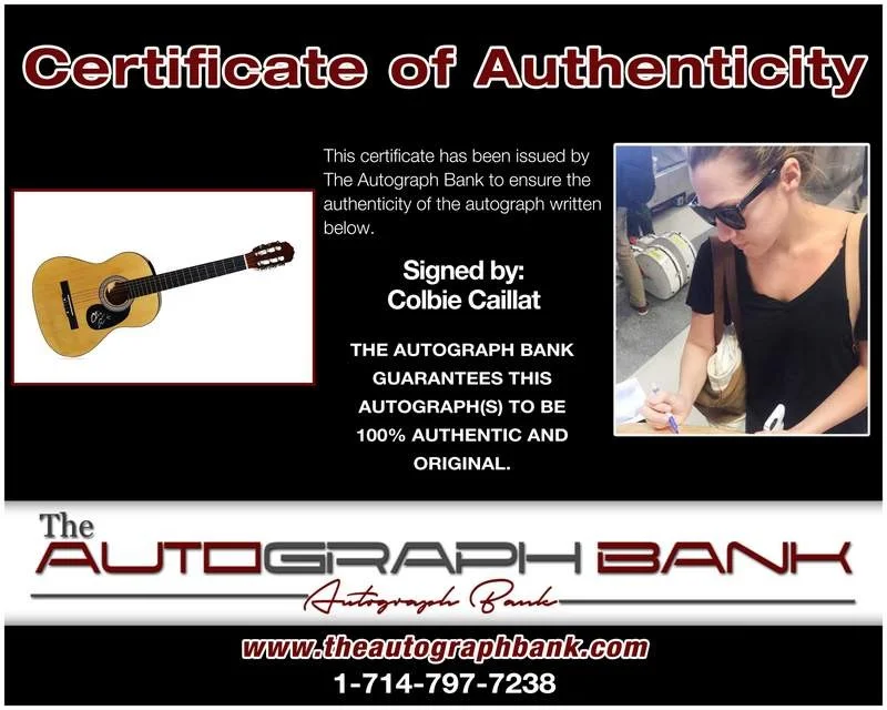 Colbie Caillat — Colbie Caillat authentic signed country acoustic guitar W/Cert Autographed A, изображение 2