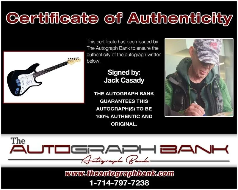 Jefferson Airplane — Jefferson Airplane Jack Casady authentic signed electric guitar |CERT A0003, image 2
