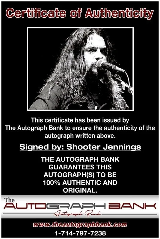 Shooter Jennings — Shooter Jennings Authentic signed rock 8x10 photo W/Certificate Autographed (A2, изображение 2
