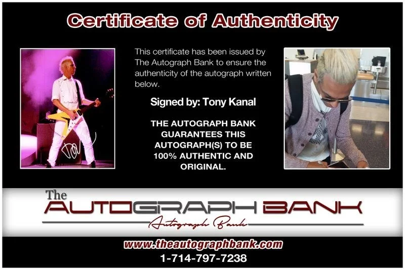 Tony Kanal — Tony Kanal No Doubt Authentic signed rock 8x10 photo W/Cert Autographed A9, изображение 2