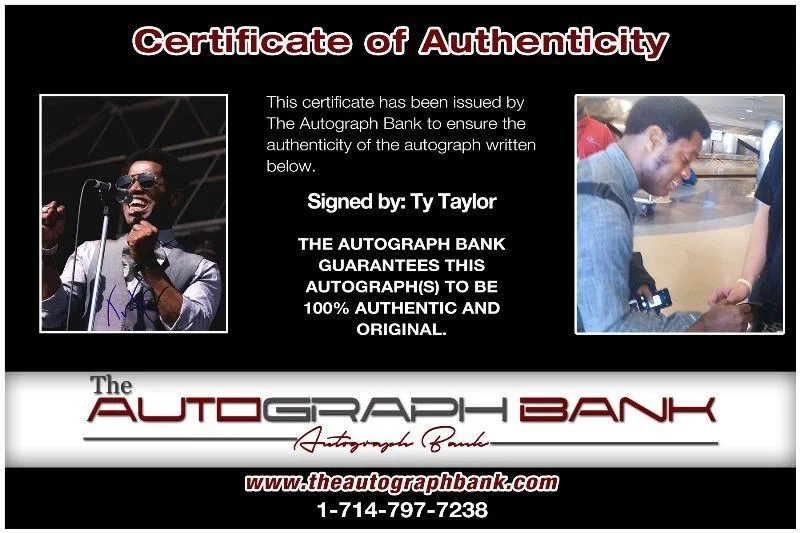 Ty Taylor — Ty Taylor Vintage Trouble Authentic signed 8x10 photo |CERT Autographed 1326-b, изображение 2