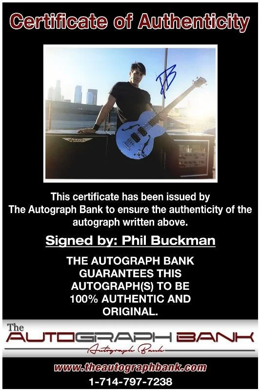 Phil Buckman — Phil Buckman Fuel Authentic signed rock 8x10 photo W/Cert Autographed 1326-d, image 2