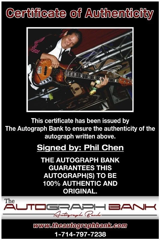 Phil Chen — Phil Chen Manzarek-Krieger Authentic signed 8x10 photo |CERT Autographed 1326-a, изображение 2