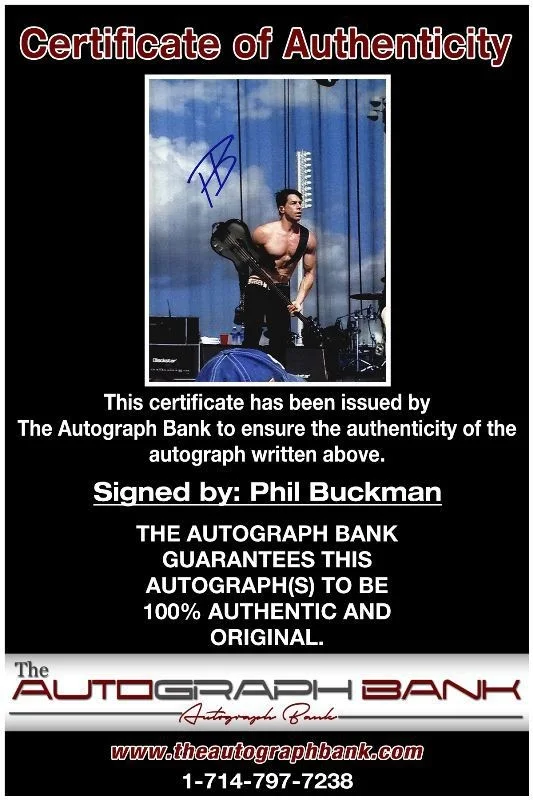 Phil Buckman — Phil Buckman Fuel Authentic signed rock 8x10 photo W/Cert Autographed 1326-c, image 2