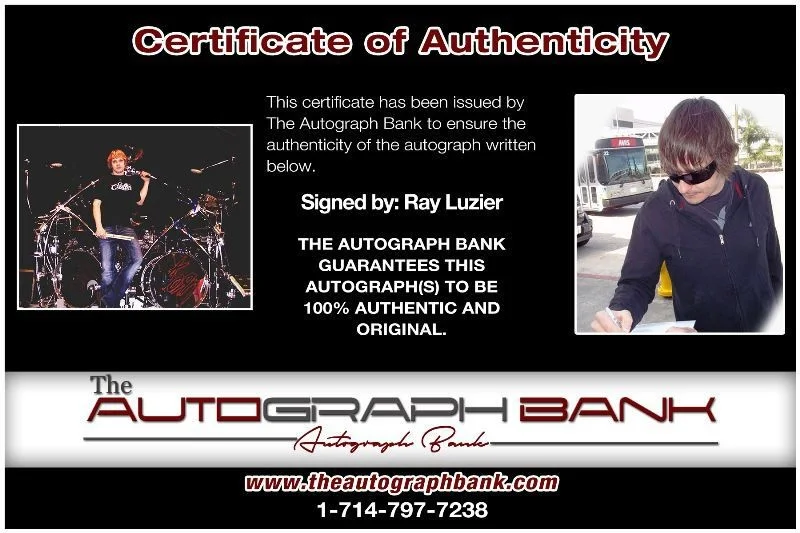 Ray Luzier — Ray Luzier Korn Authentic signed rock 8x10 photo W/Cert Autographed 1326-b, image 2