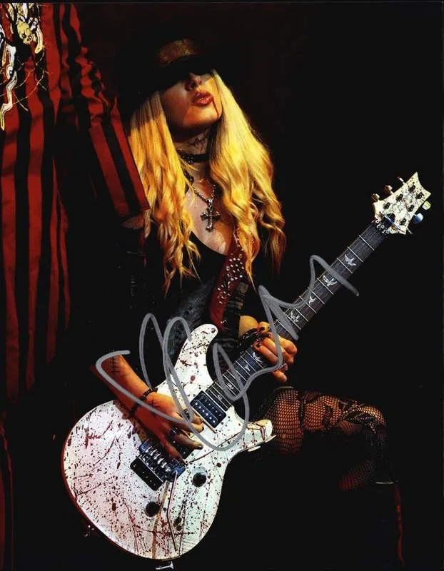 Orianthi Panagaris — Orianthi Panagaris authentic signed rock 8x10 photo W/Cert Autographed A0002