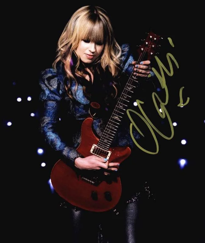 Orianthi Panagaris — Orianthi Panagaris authentic signed rock 8x10 photo W/Cert Autographed A15000