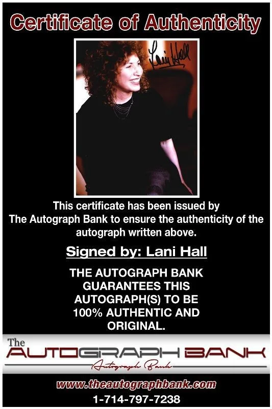 Lani Hall — Lani Hall Authentic signed rock 8x10 photo W/Certificate Autographed (1326-d), изображение 2