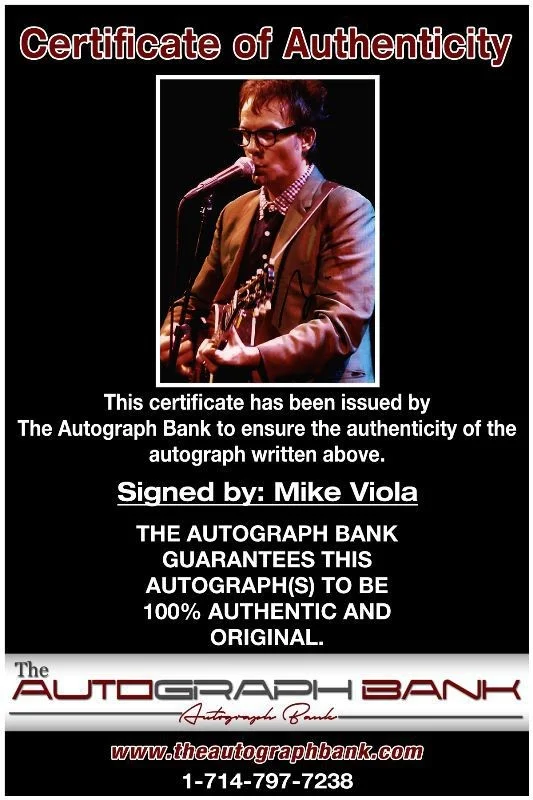 Mike Viola — Mike Viola Authentic signed rock 8x10 photo W/Certificate Autographed (1326-c), image 2