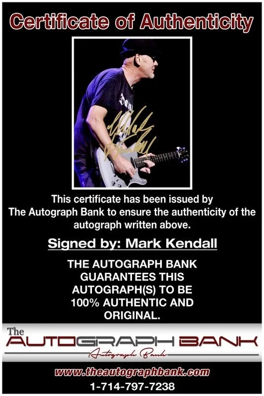 Mark Kendall — Mark Kendall The Great White Authentic signed 8x10 photo |CERT Autographed A3, image 2