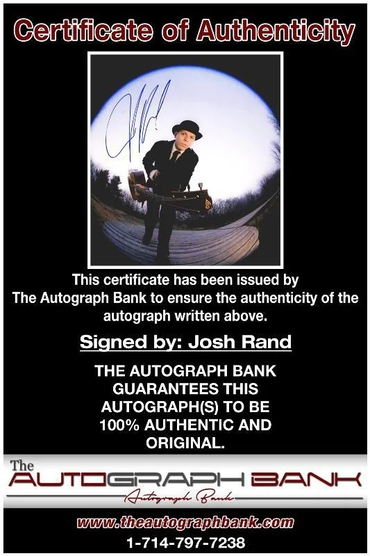 Josh Rand — Josh Rand Stone Sour Authentic signed rock 8x10 photo W/Cert Autographed 1326-g, изображение 2