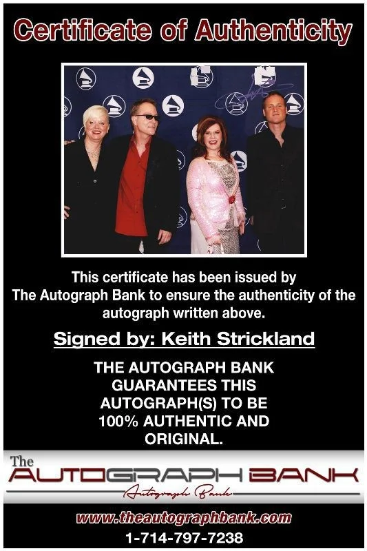 Keith Strickland — Keith Strickland The B-52s Authentic signed 8x10 photo |CERT Autographed 1326-b, image 2