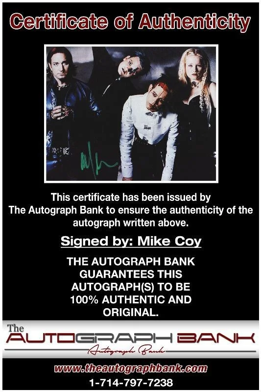 Mike Cox — Mike Cox Coal Chamber Authentic signed rock 8x10 photo W/Cert Autographed 1326-a, изображение 2