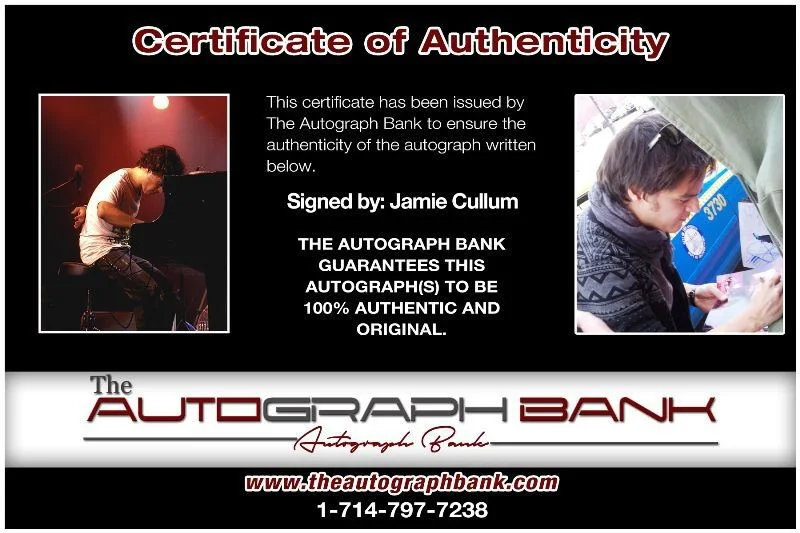 Jamie Cullum — Jamie Cullum Authentic signed rock 8x10 photo W/Certificate Autographed (1326-g), image 2
