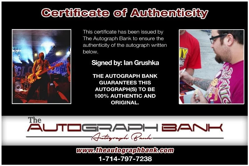 Ian Grushka — Ian Grushka New Found Glory Authentic signed 8x10 photo |CERT Autographed 1326-b, изображение 2