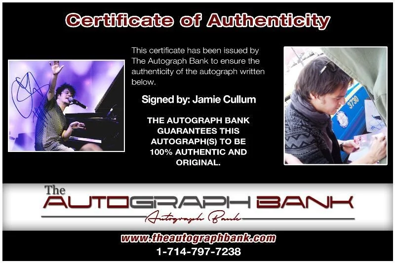 Jamie Cullum — Jamie Cullum Authentic signed rock 8x10 photo W/Certificate Autographed (1326-j), изображение 2