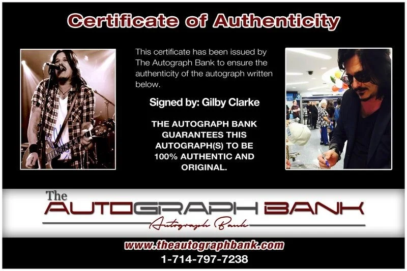 Gilby Clarke — Gilby Clarke Guns N Roses Authentic signed rock 8x10 photo W/Cert Autographed A7, image 2