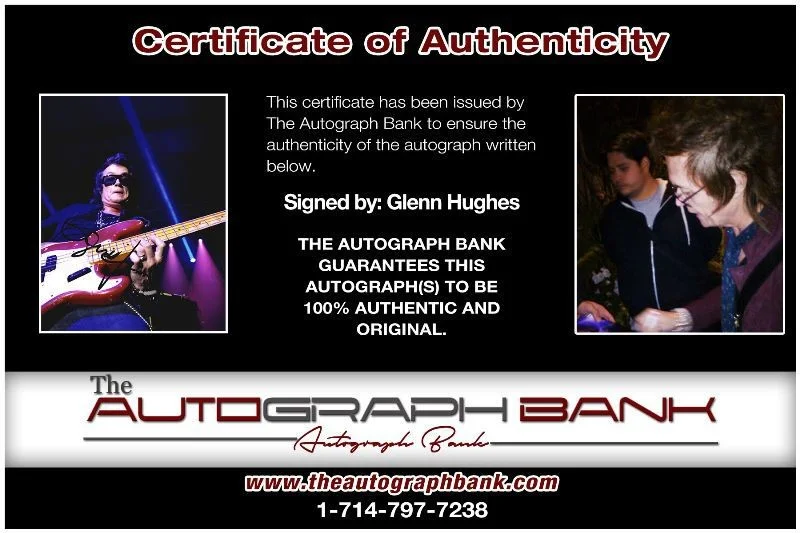 Glenn Hughes — Glenn Hughes Deep Purple Authentic signed 8x10 photo |CERT Autographed 1326-c, изображение 2