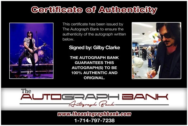 Gilby Clarke — Gilby Clarke Guns N Roses Authentic signed rock 8x10 photo W/Cert Autographed A5, изображение 2