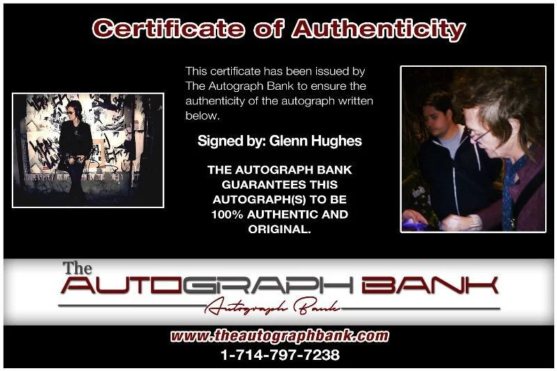 Glenn Hughes — Glenn Hughes Deep Purple Authentic signed 8x10 photo |CERT Autographed 1326-g, изображение 2