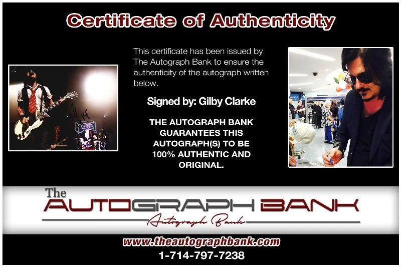 Gilby Clarke — Gilby Clarke Gun N Roses Authentic signed 8x10 photo |CERT Autographed 1326-g, image 2