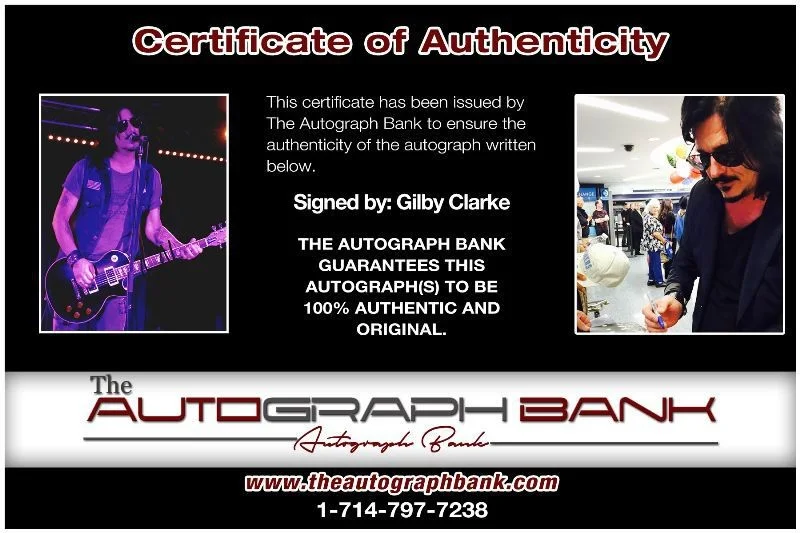 Gilby Clarke — Gilby Clarke Gun N Roses Authentic signed 8x10 photo |CERT Autographed 1326-k, image 2