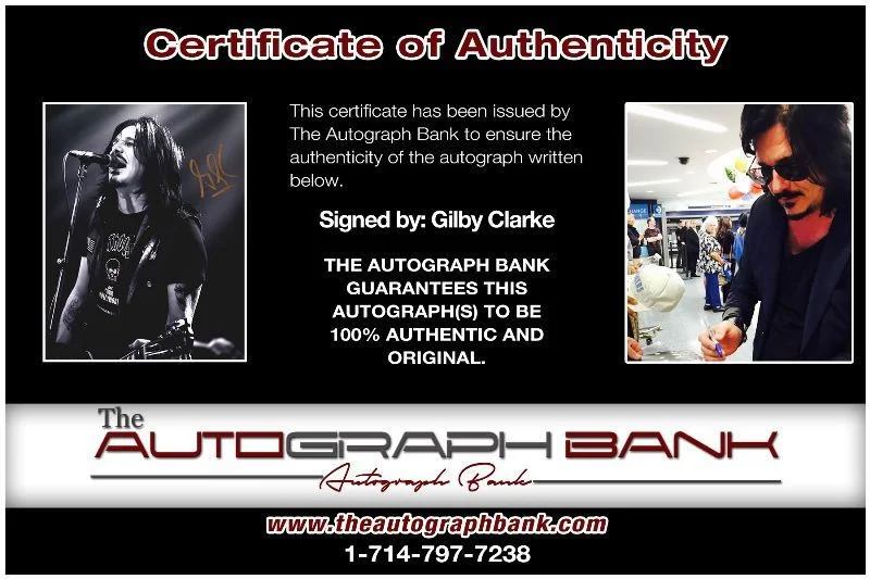 Gilby Clarke — Gilby Clarke Gun N Roses Authentic signed 8x10 photo |CERT Autographed 1326-q, image 2
