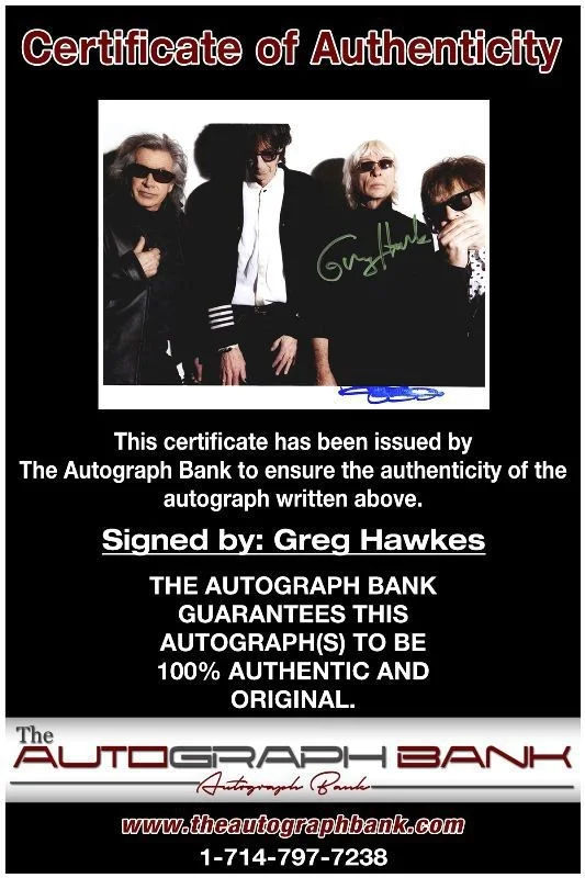 Greg Hawkes — Greg Hawkes The Cars Authentic signed rock 8x10 photo W/Cert Autographed 1326-a, изображение 2