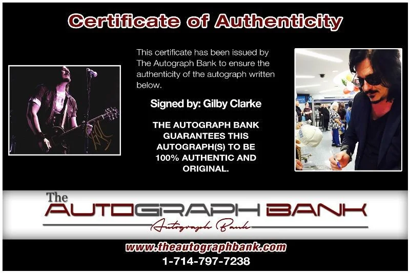 Gilby Clarke — Gilby Clarke Gun N Roses Authentic signed 8x10 photo |CERT Autographed 1326-f, изображение 2