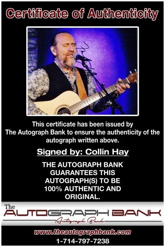 Collin Hay — Collin Hay Authentic signed rock 8x10 photo W/Certificate Autographed (A5, изображение 2