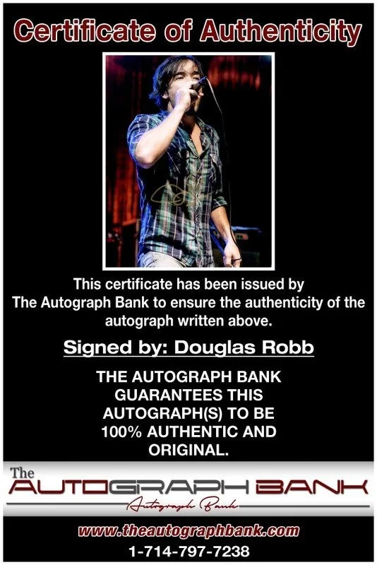 Douglas Robb — Douglas Robb Hoobastank Authentic signed rock 8x10 photo W/Cert Autographed A10, изображение 2