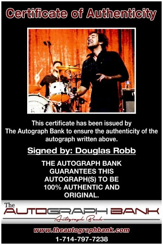 Douglas Robb — Douglas Robb Hoobastank Authentic signed rock 8x10 photo W/Cert Autographed A18, изображение 2