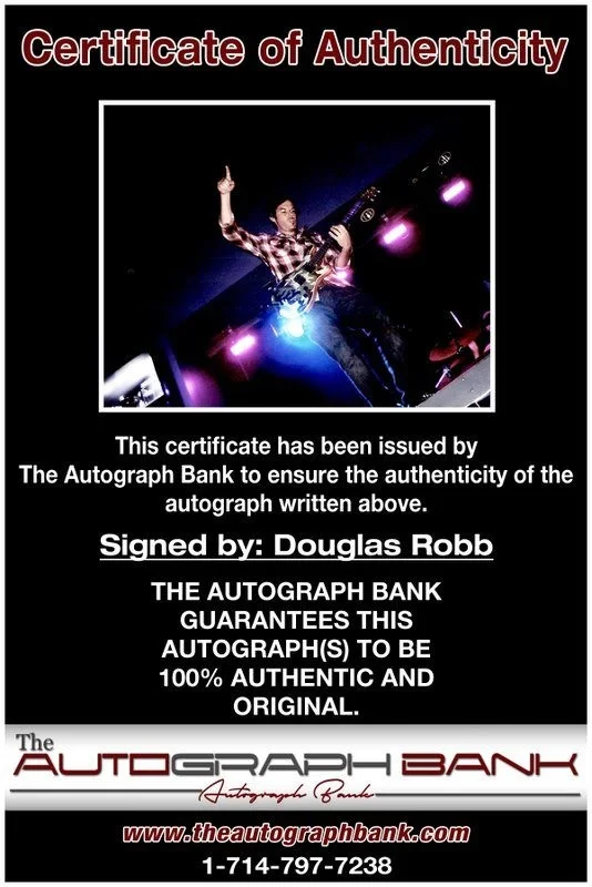 Douglas Robb — Douglas Robb Hoobastank Authentic signed rock 8x10 photo W/Cert Autographed A11, image 2