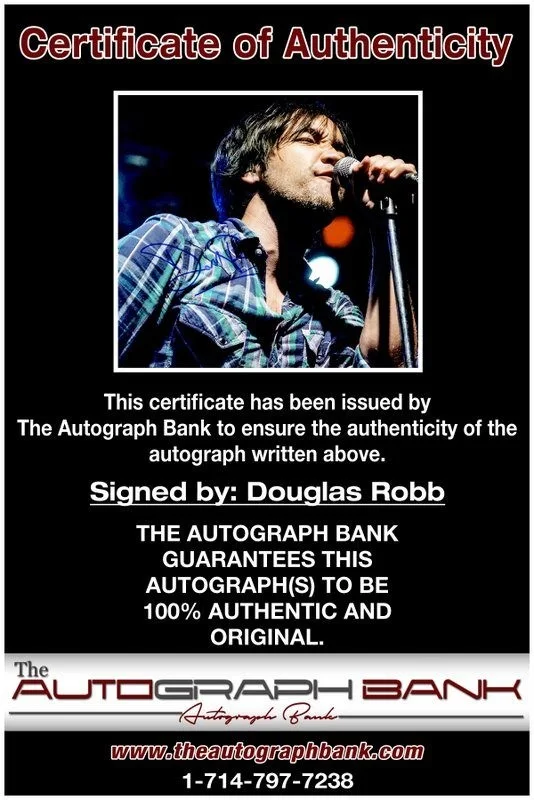 Douglas Robb — Douglas Robb Hoobastank Authentic signed rock 8x10 photo W/Cert Autographed A20, изображение 2