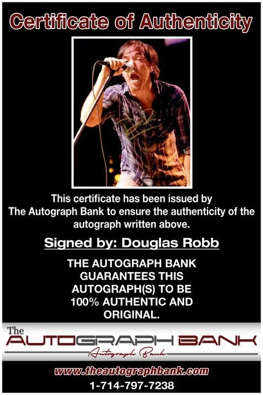 Douglas Robb — Douglas Robb Hoobastank Authentic signed rock 8x10 photo W/Cert Autographed A3, изображение 2