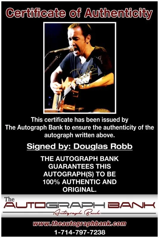 Douglas Robb — Douglas Robb Hoobastank Authentic signed rock 8x10 photo W/Cert Autographed A6, изображение 2
