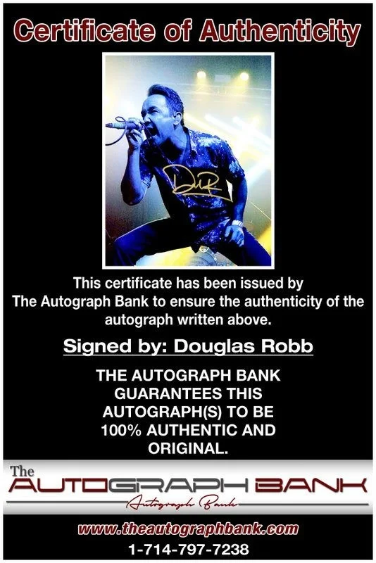 Douglas Robb — Douglas Robb Hoobastank Authentic signed rock 8x10 photo W/Cert Autographed A1, изображение 2