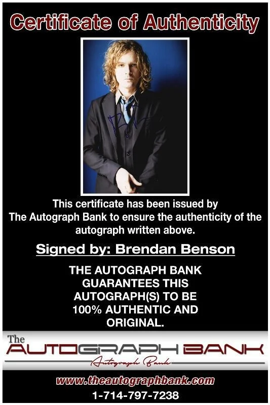 Brendan Benson — Brendan Benson The Raconteurs Authentic signed 8x10 photo |CERT Autograph 1326-c, image 2